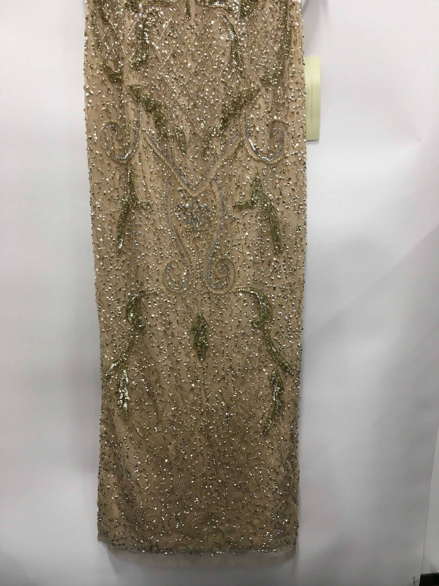 Dress Party Long By Adrianna Papell In Gold, Size: 4