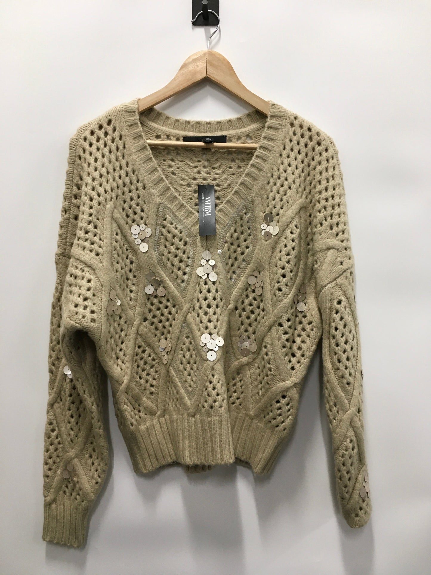 Sweater By White House Black Market In Cream, Size: L