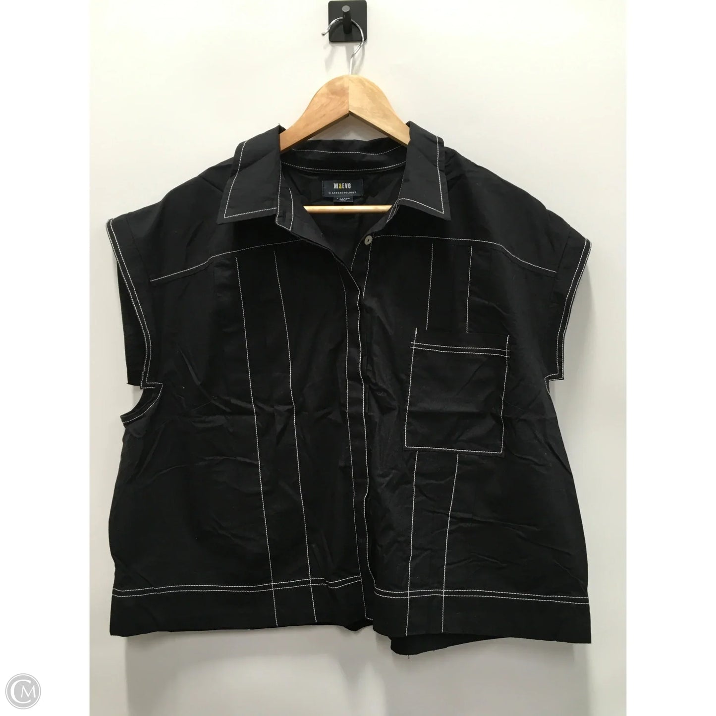 Top Short Sleeve By Maeve In Black, Size: Xl