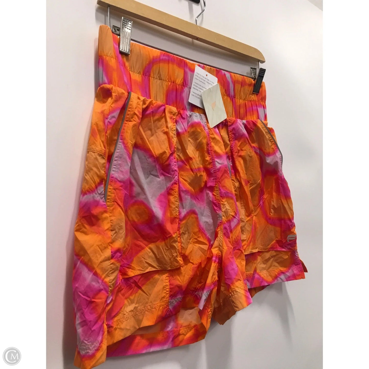 Athletic Shorts By Fabletics In Orange & Pink, Size: M