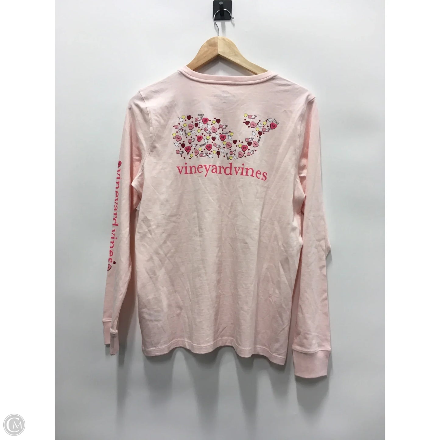 Top Long Sleeve By Vineyard Vines In Pink, Size: M