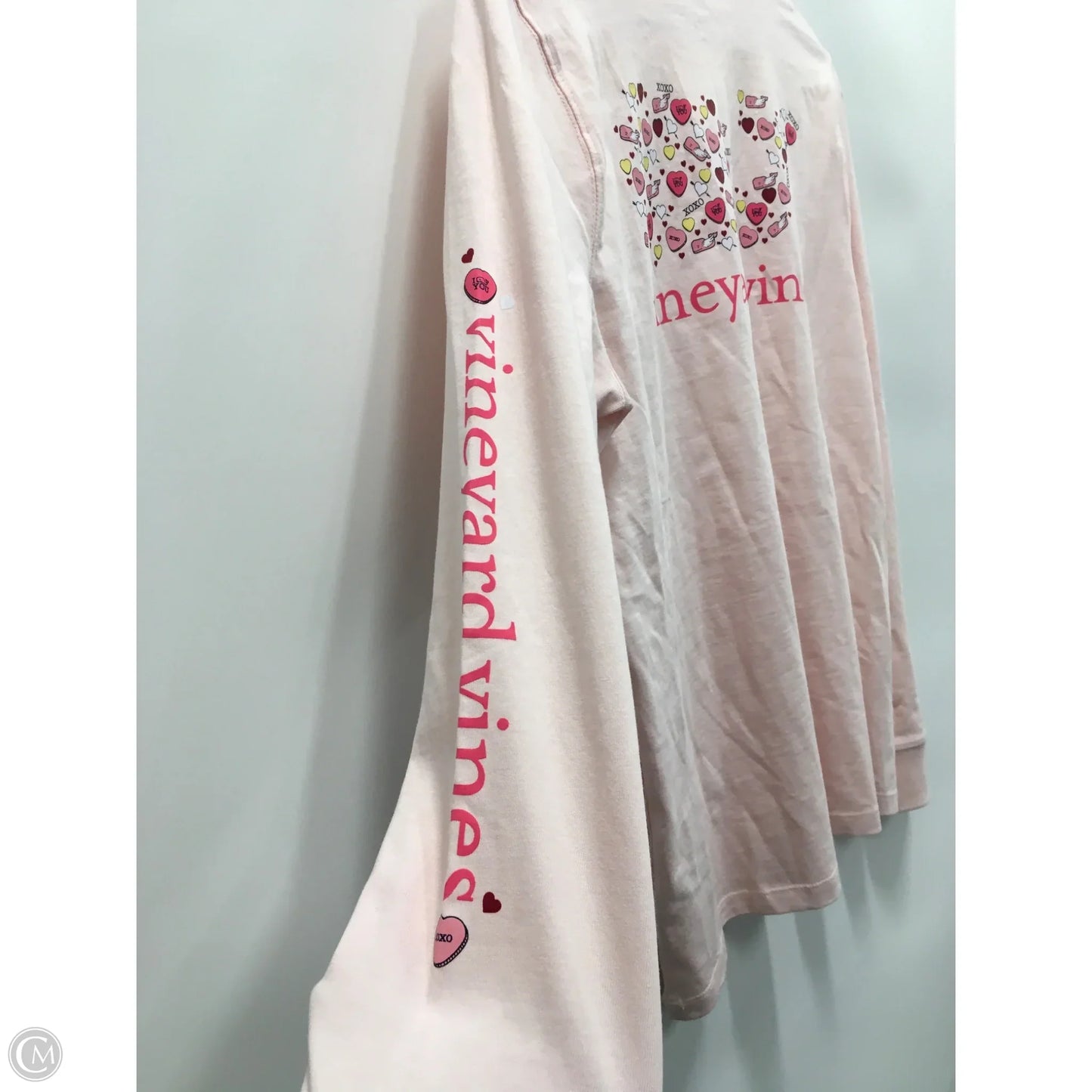 Top Long Sleeve By Vineyard Vines In Pink, Size: M