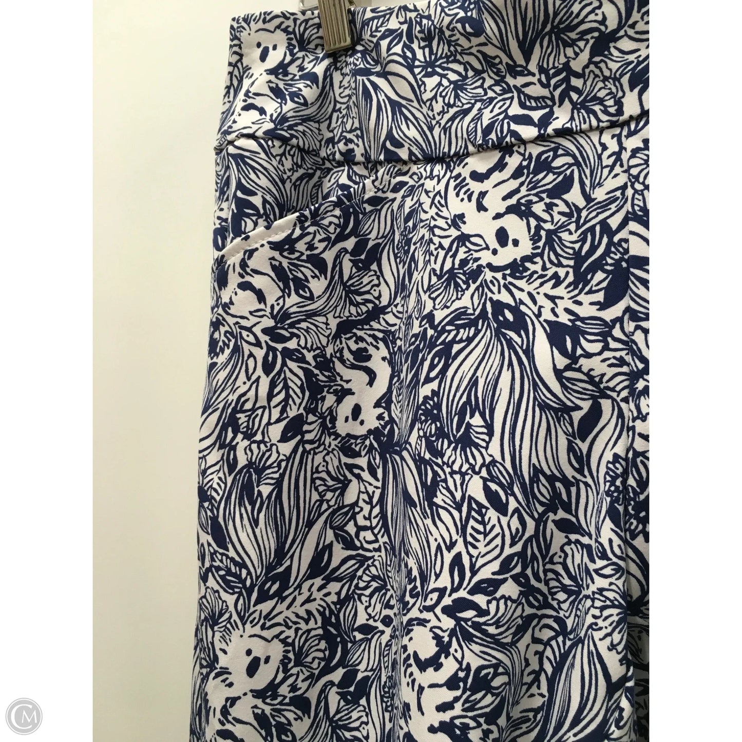 Pants Designer By Lilly Pulitzer In Blue & White, Size: 14