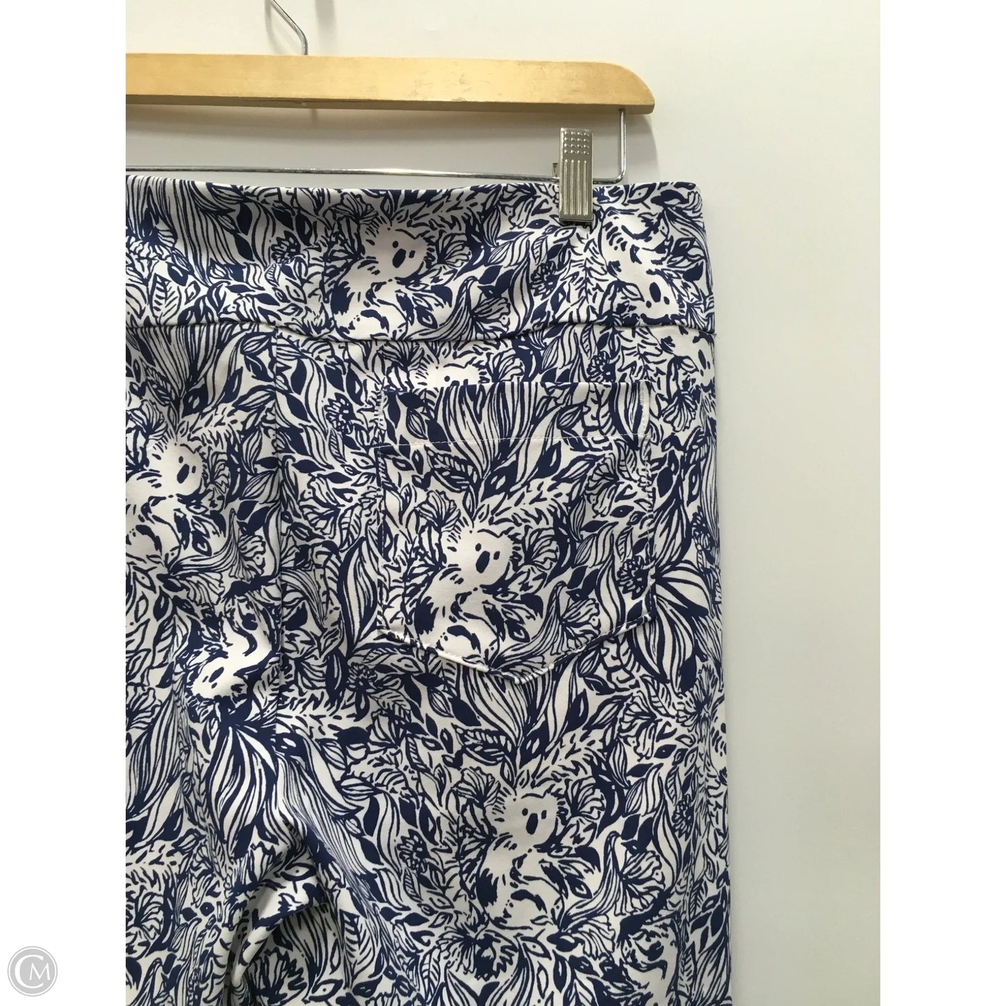 Pants Designer By Lilly Pulitzer In Blue & White, Size: 14