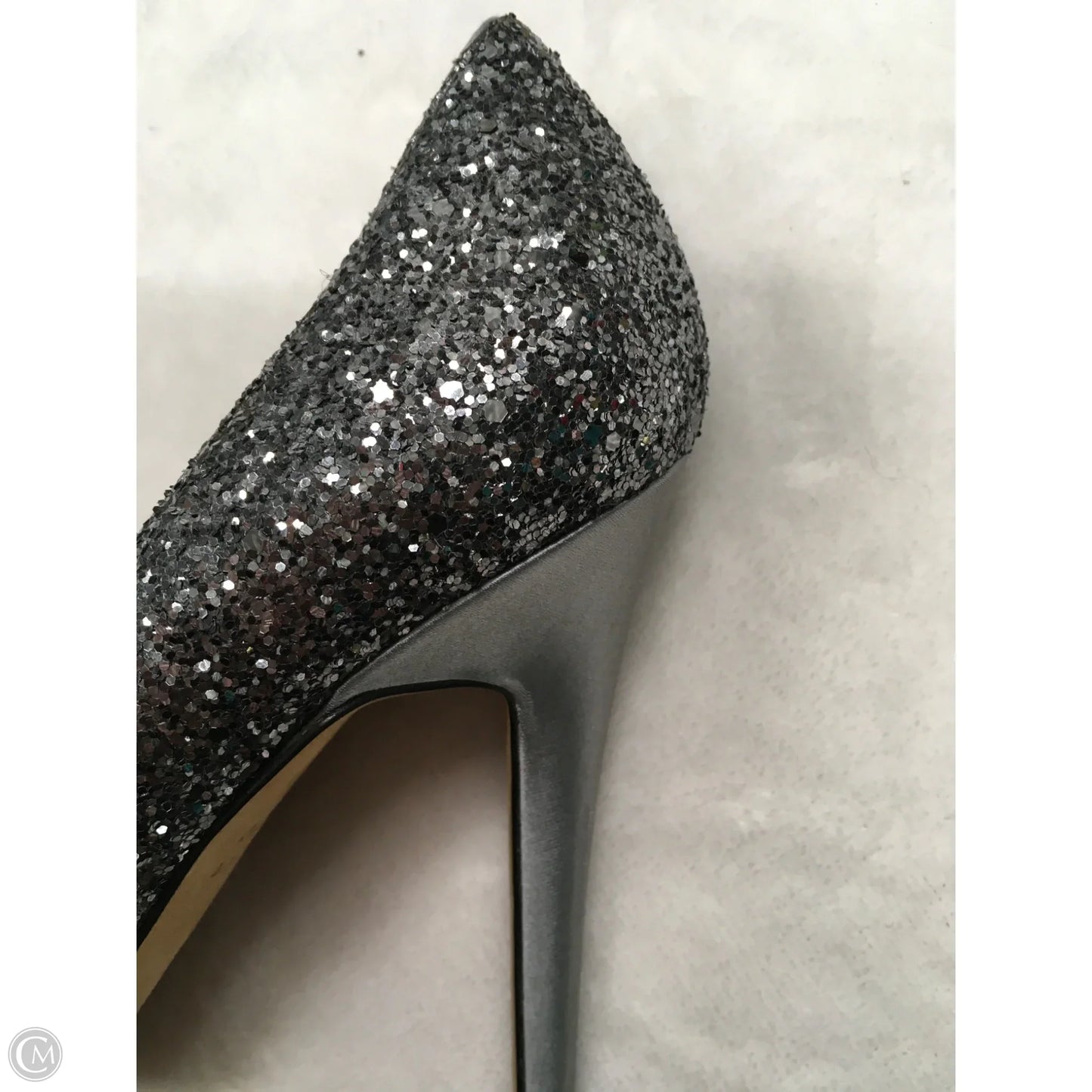 Shoes Designer By Kate Spade In Silver, Size: 8.5