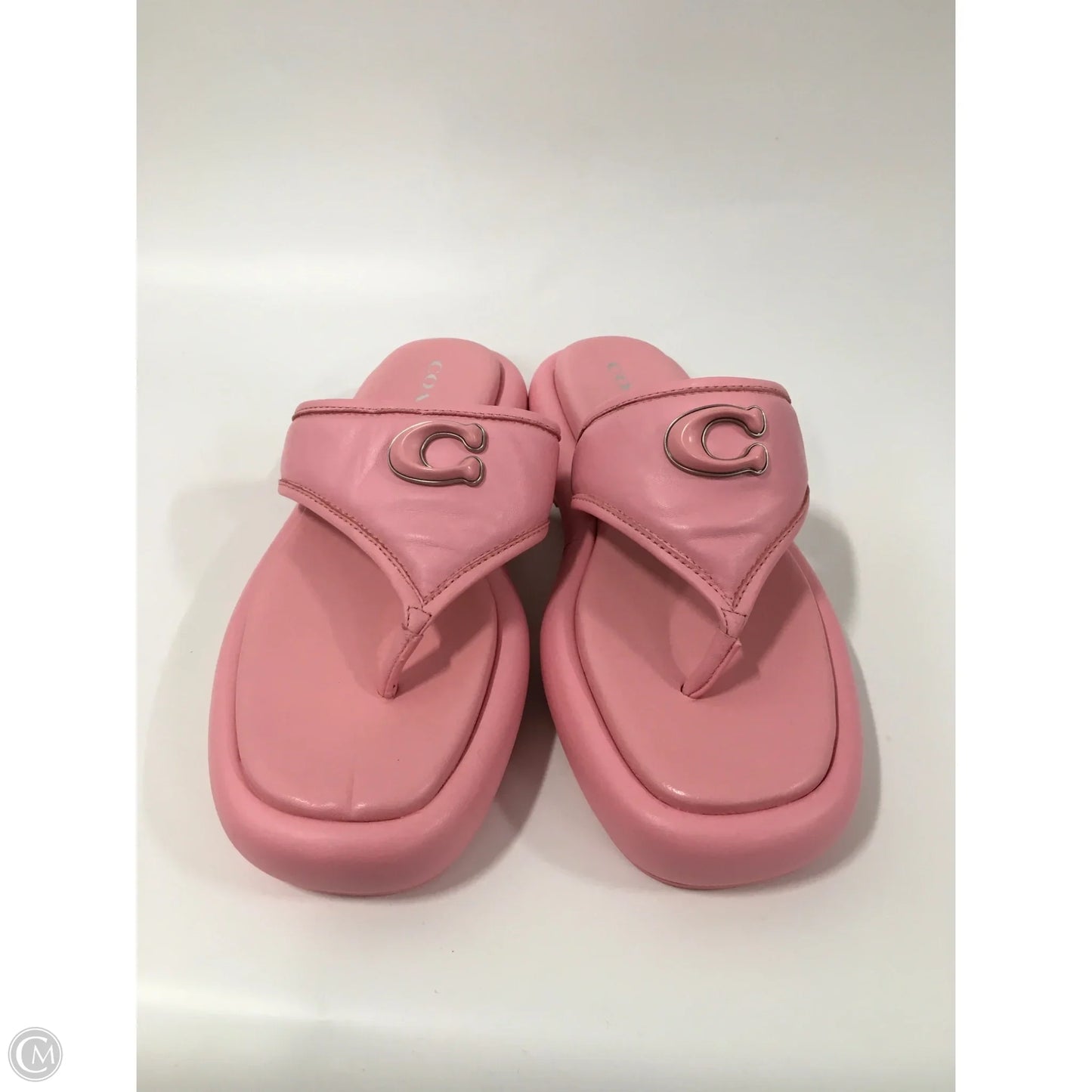 Sandals Designer By Coach In Pink, Size: 8