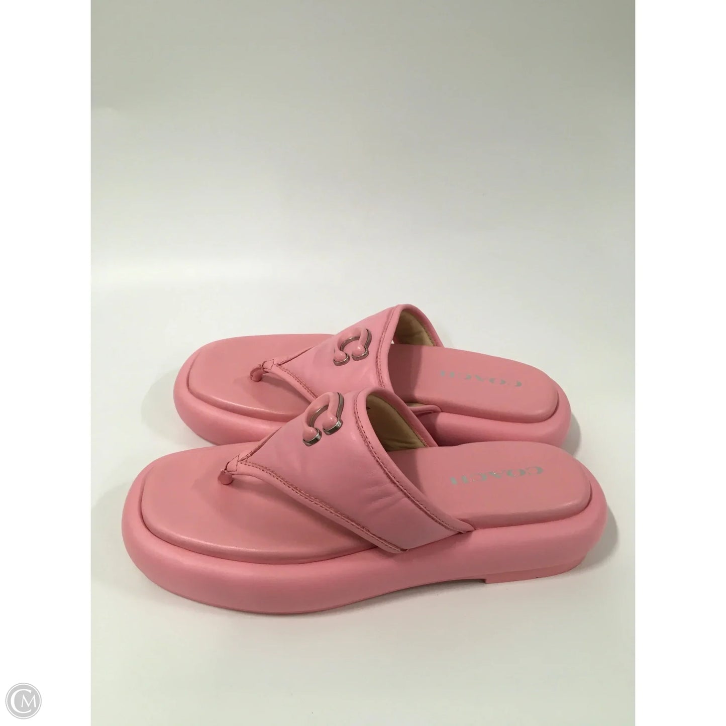 Sandals Designer By Coach In Pink, Size: 8