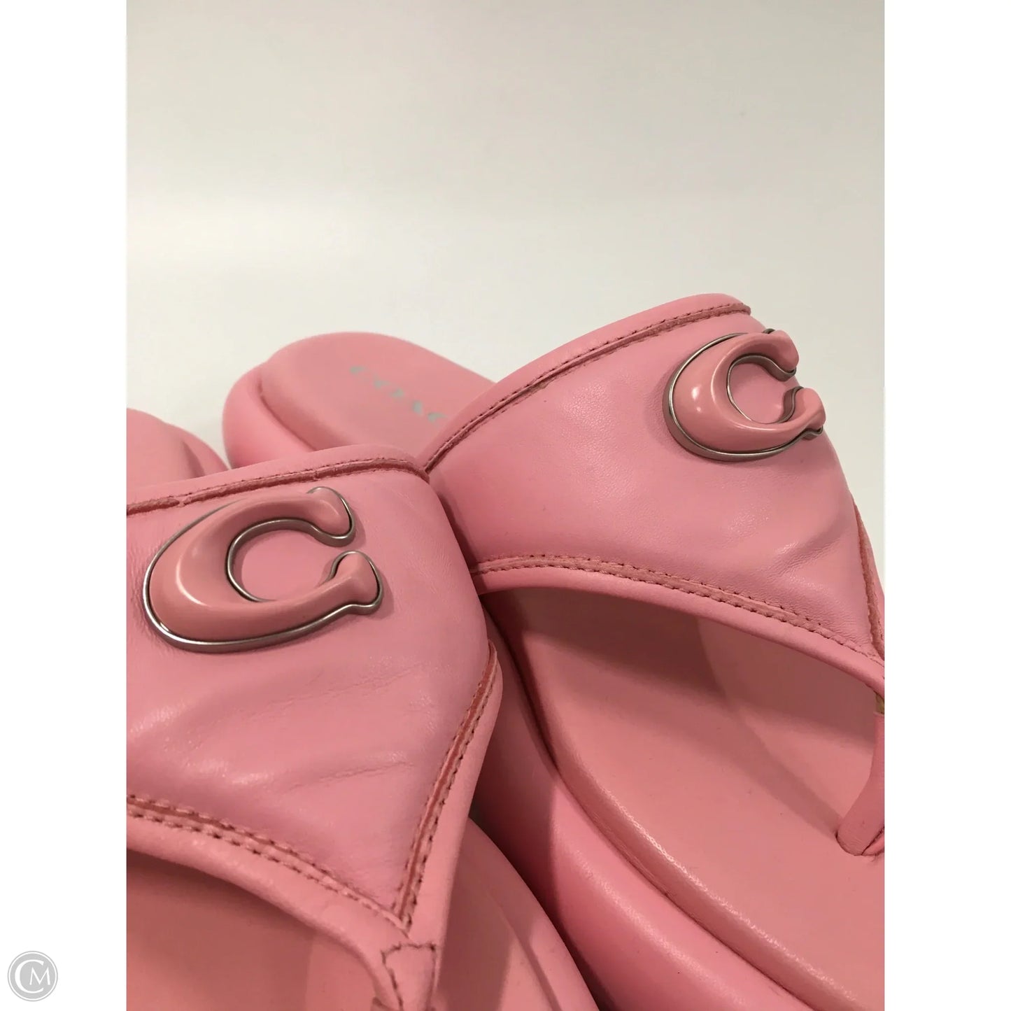 Sandals Designer By Coach In Pink, Size: 8