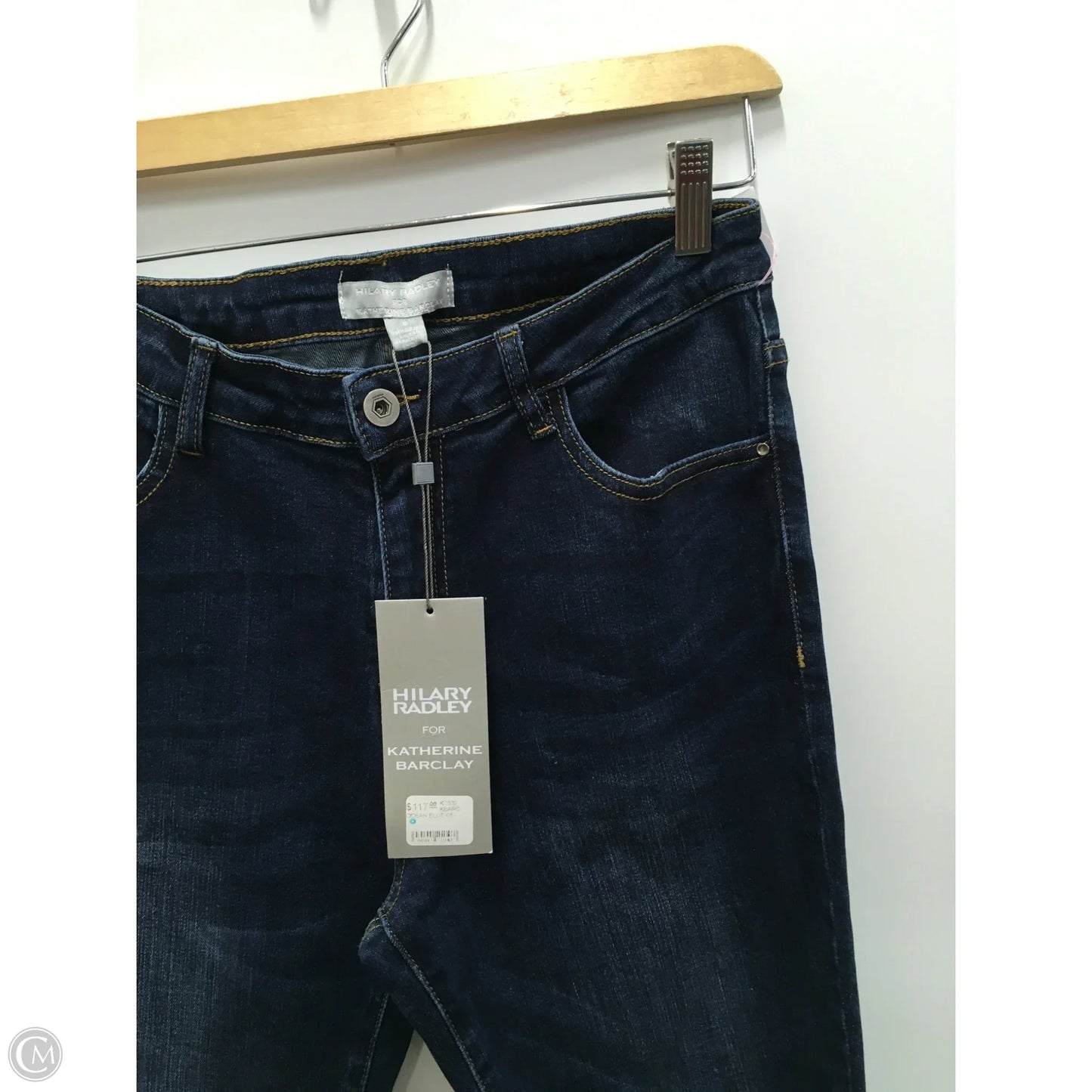 Jeans Straight By Hilary Radley In Blue Denim, Size: 8