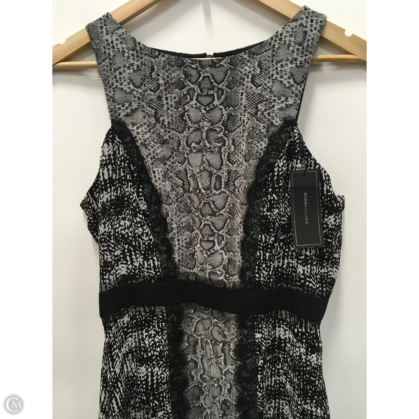 Dress Casual Maxi By Bcbgmaxazria In Black & White, Size: M