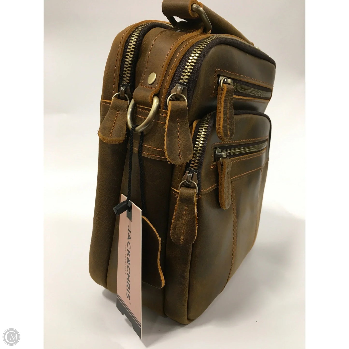 Crossbody Leather By jack & chris, Size: Medium