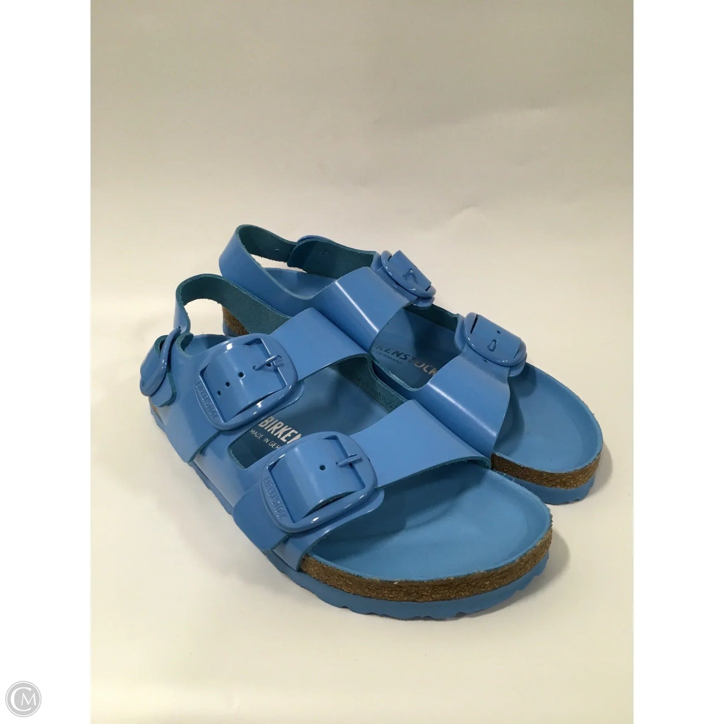Sandals Flats By Birkenstock In Blue, Size: 9