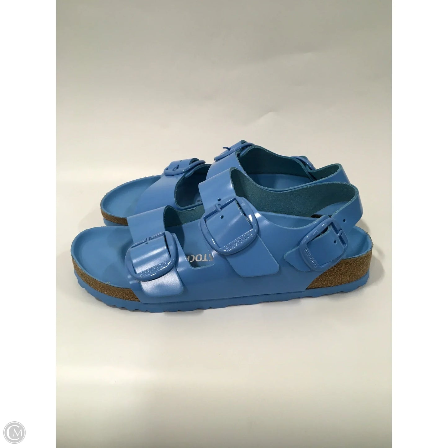 Sandals Flats By Birkenstock In Blue, Size: 9