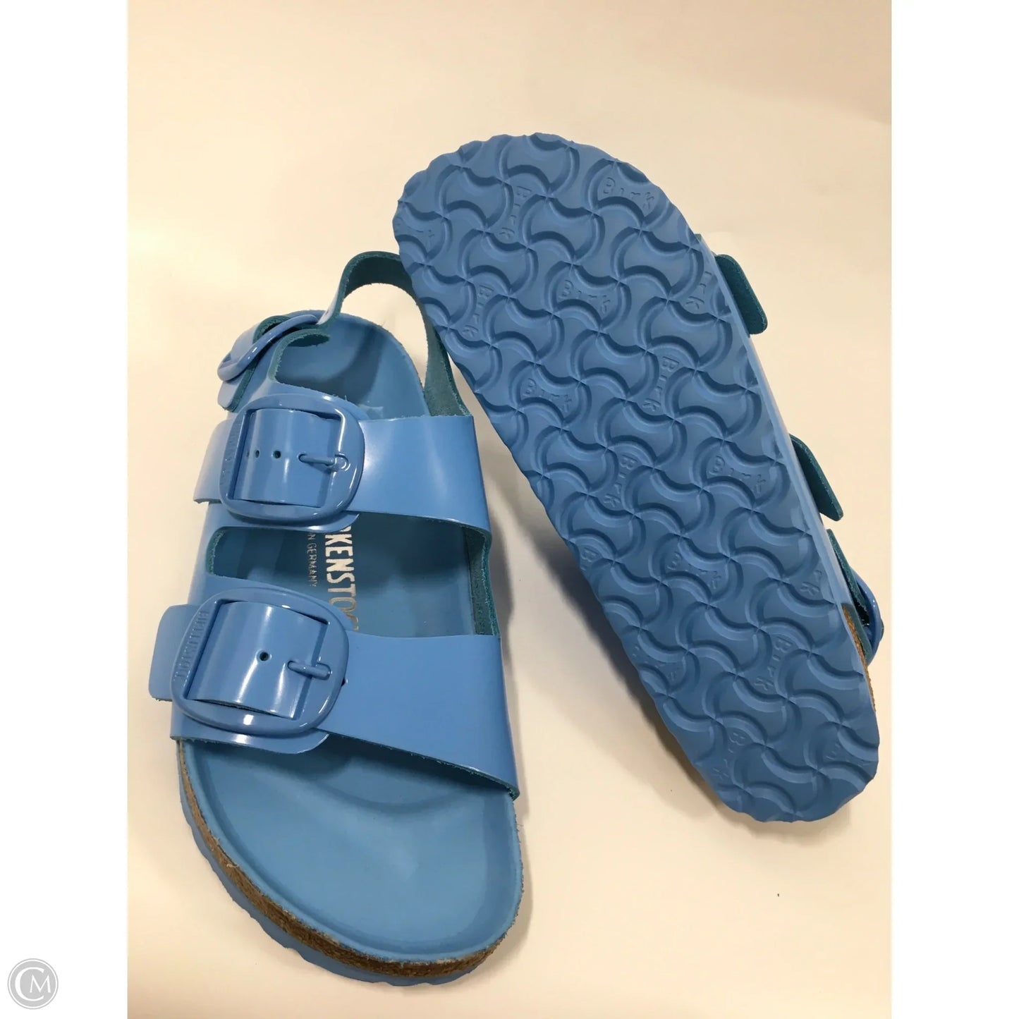 Sandals Flats By Birkenstock In Blue, Size: 9