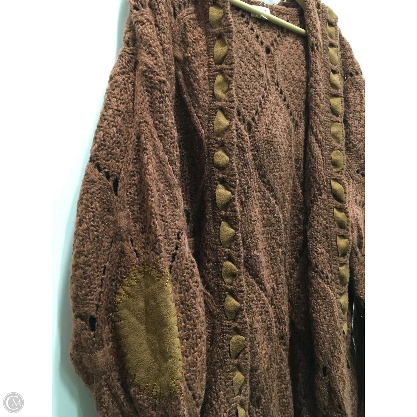 Sweater Cardigan By Pol In Brown, Size: 2x