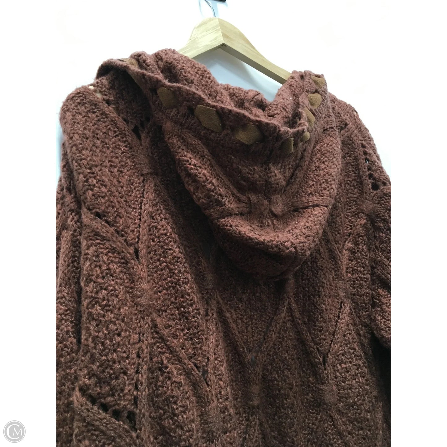 Sweater Cardigan By Pol In Brown, Size: 2x