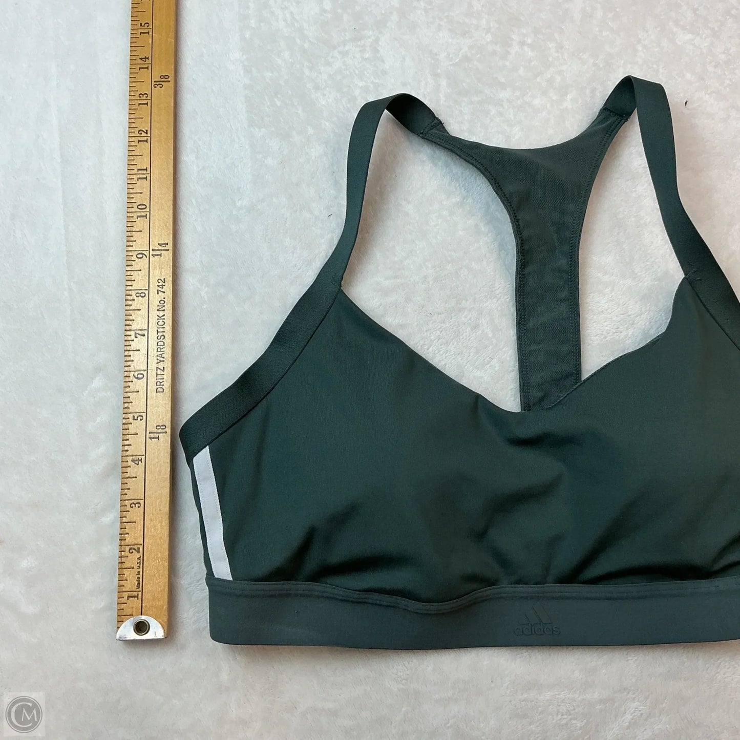 Athletic Bra By Adidas In Green, Size: M