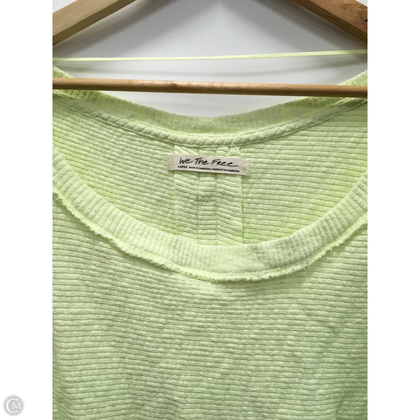 Top Long Sleeve By We The Free In Chartreuse, Size: L