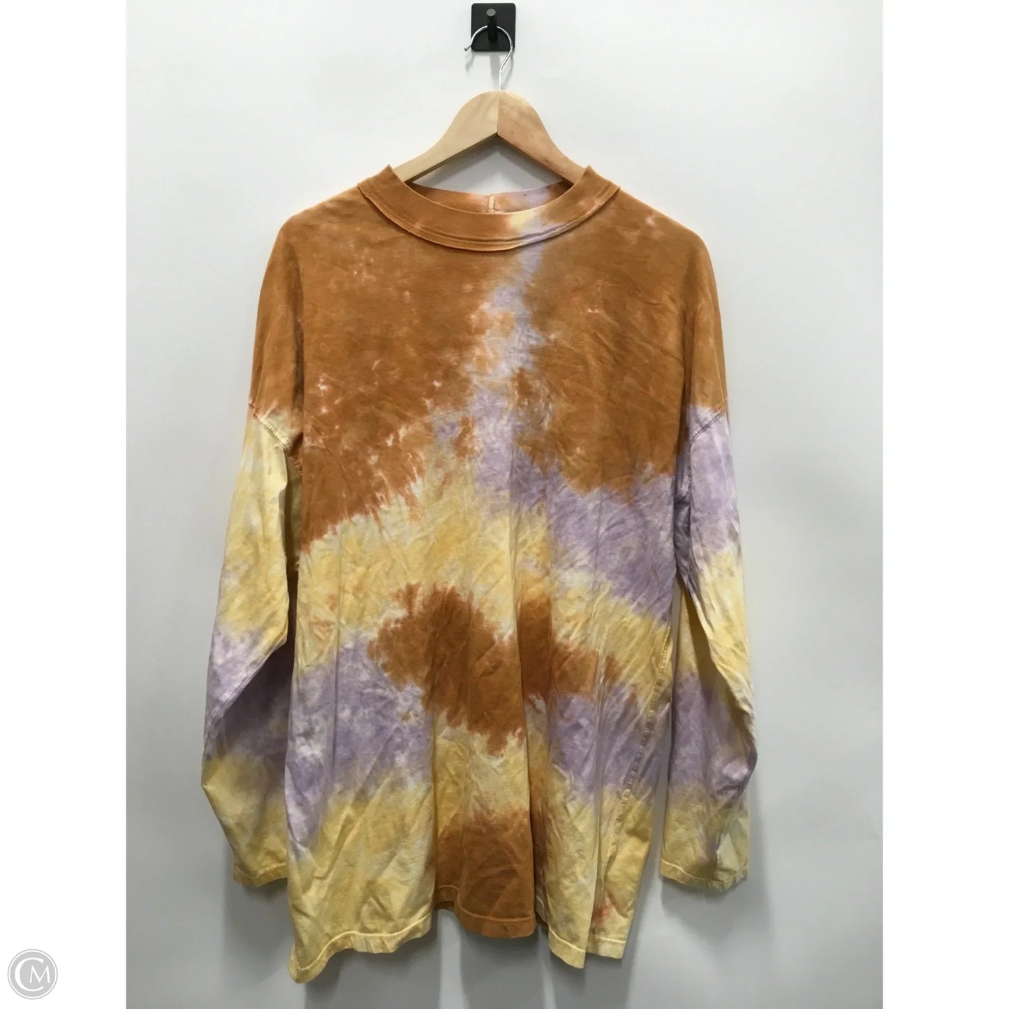 Top Long Sleeve By We The Free In Tie Dye Print, Size: L