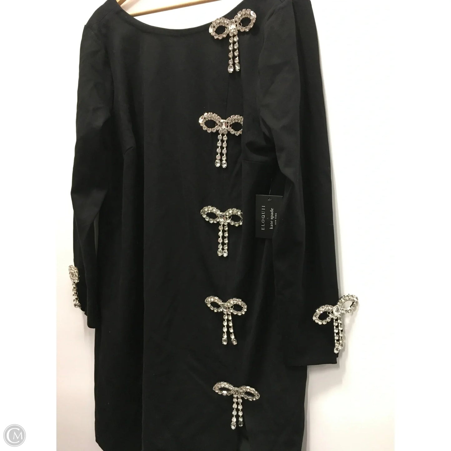 Dress Party Short By Eloquii In Black & Silver, Size: 1x