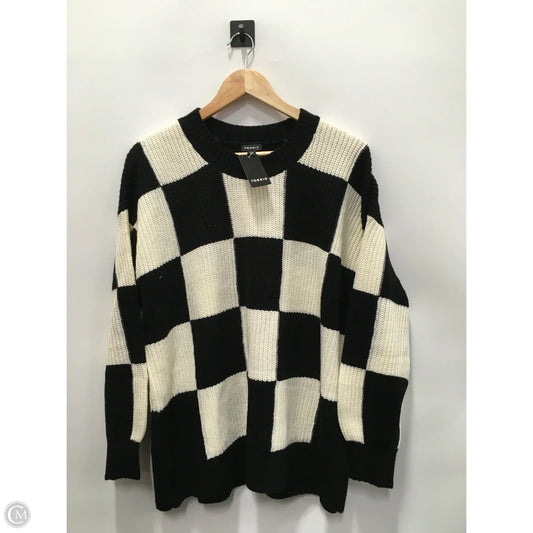 Sweater By Torrid In Black & White, Size: L