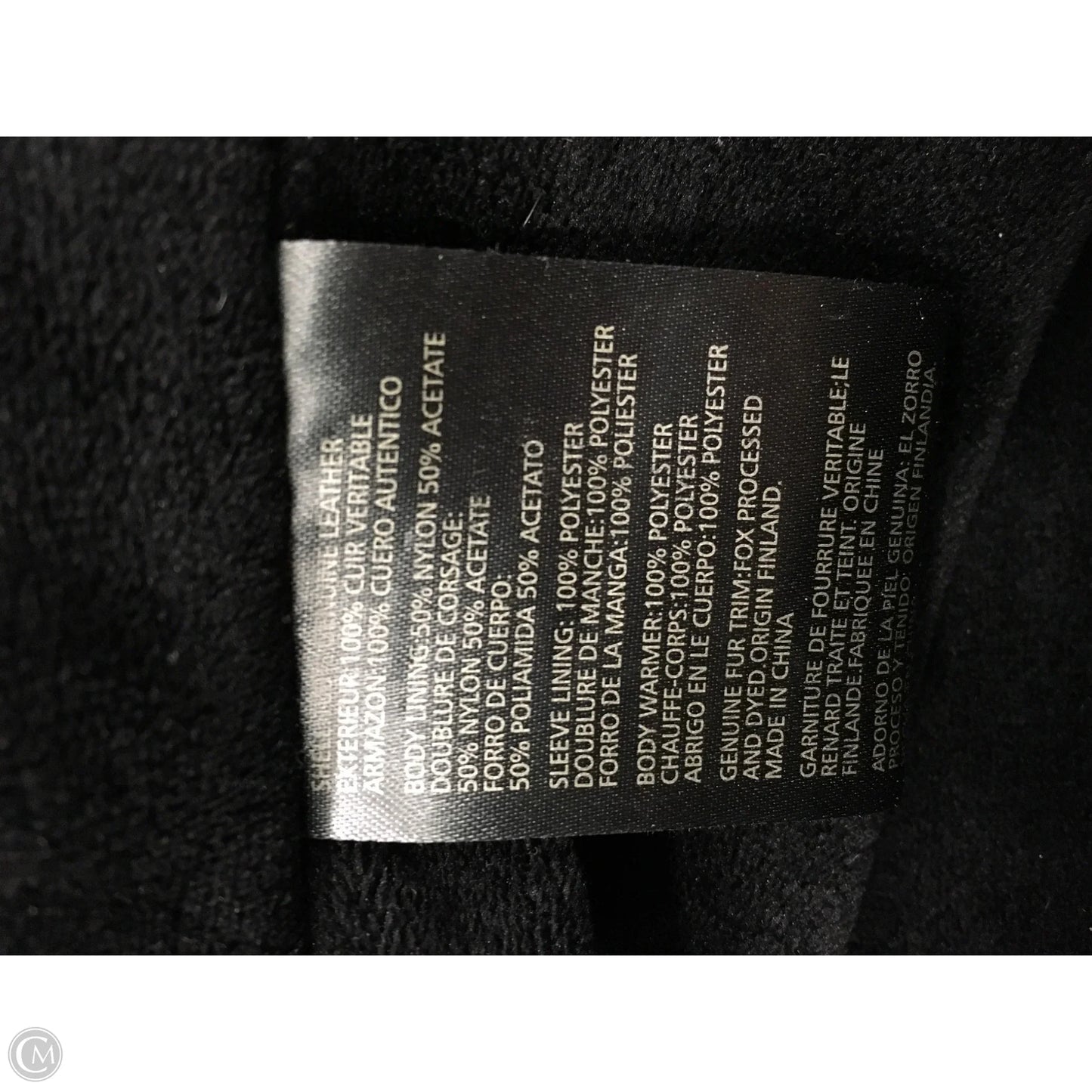 Jacket Leather By Liz Claiborne In Black, Size: M