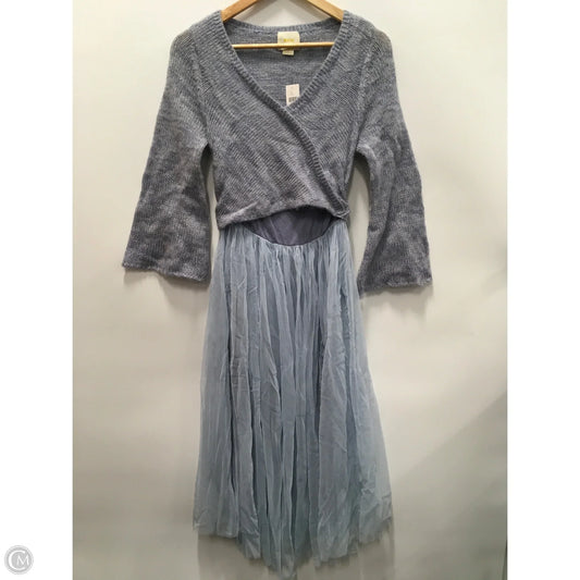 Dress Party Midi By Maeve In Blue, Size: Xs