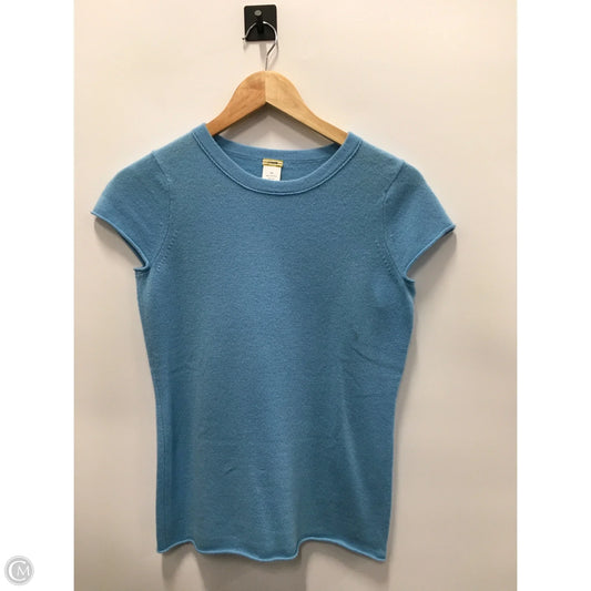 Sweater Short Sleeve By J. Crew In Blue, Size: Xs