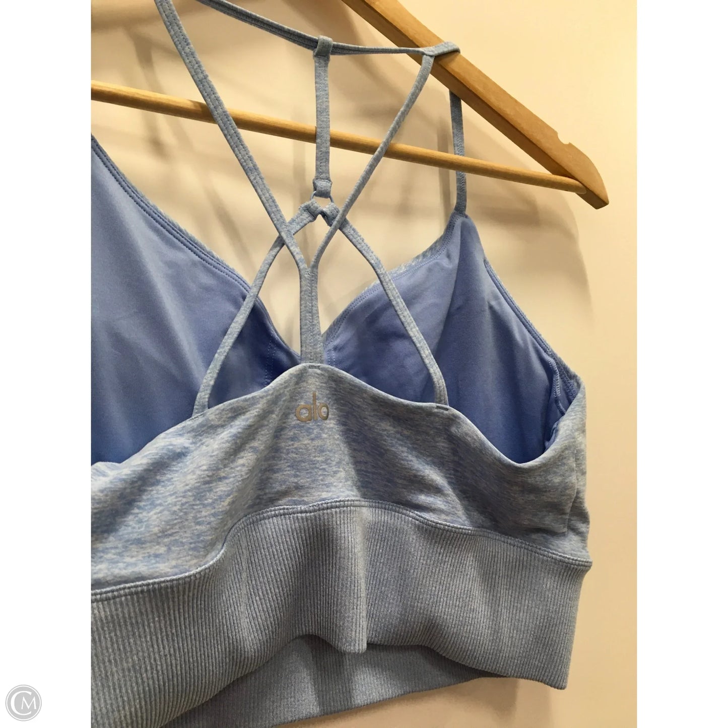Athletic Bra By Alo In Blue, Size: Xl