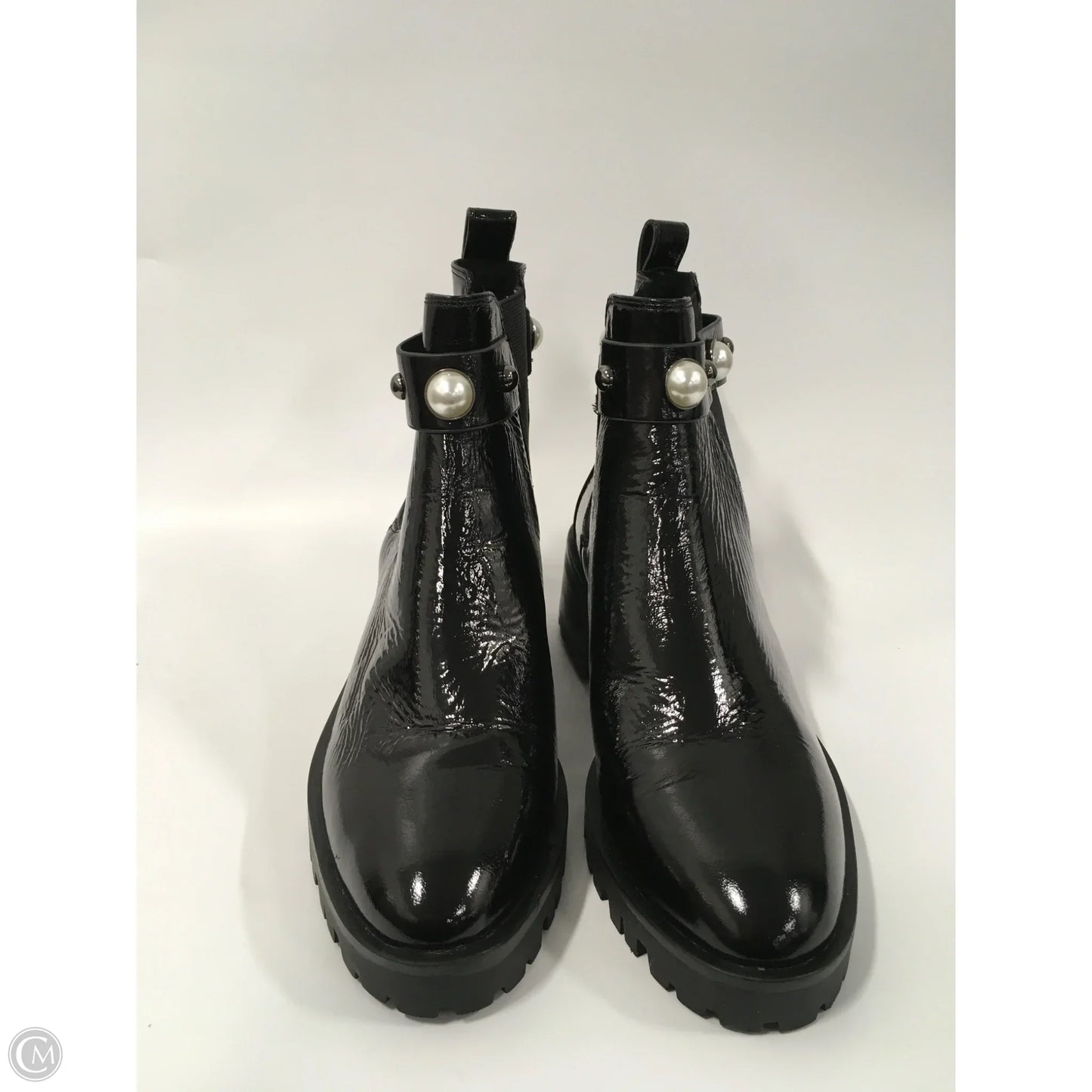Boots Designer By Karl Lagerfeld In Black, Size: 8.5