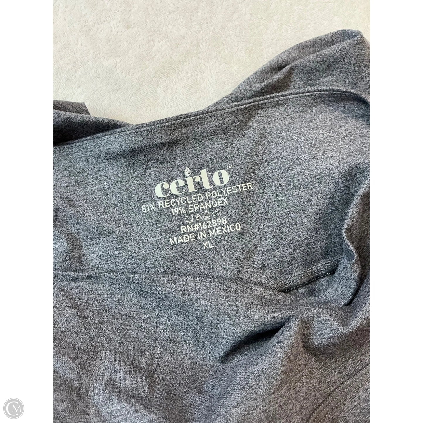 Athletic Leggings By Clothes Mentor In Grey, Size: Xl