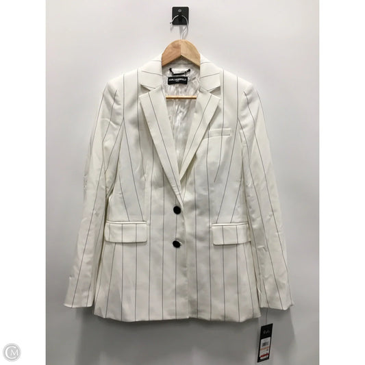 Blazer By Karl Lagerfeld In White, Size: S