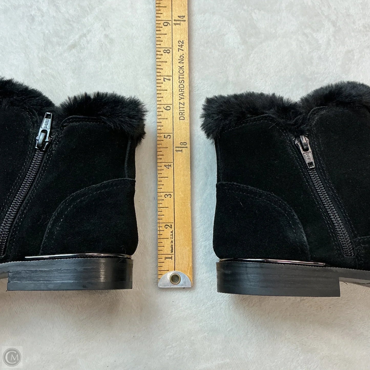 Boots Ankle Flats By Marc Fisher In Black, Size: 8.5