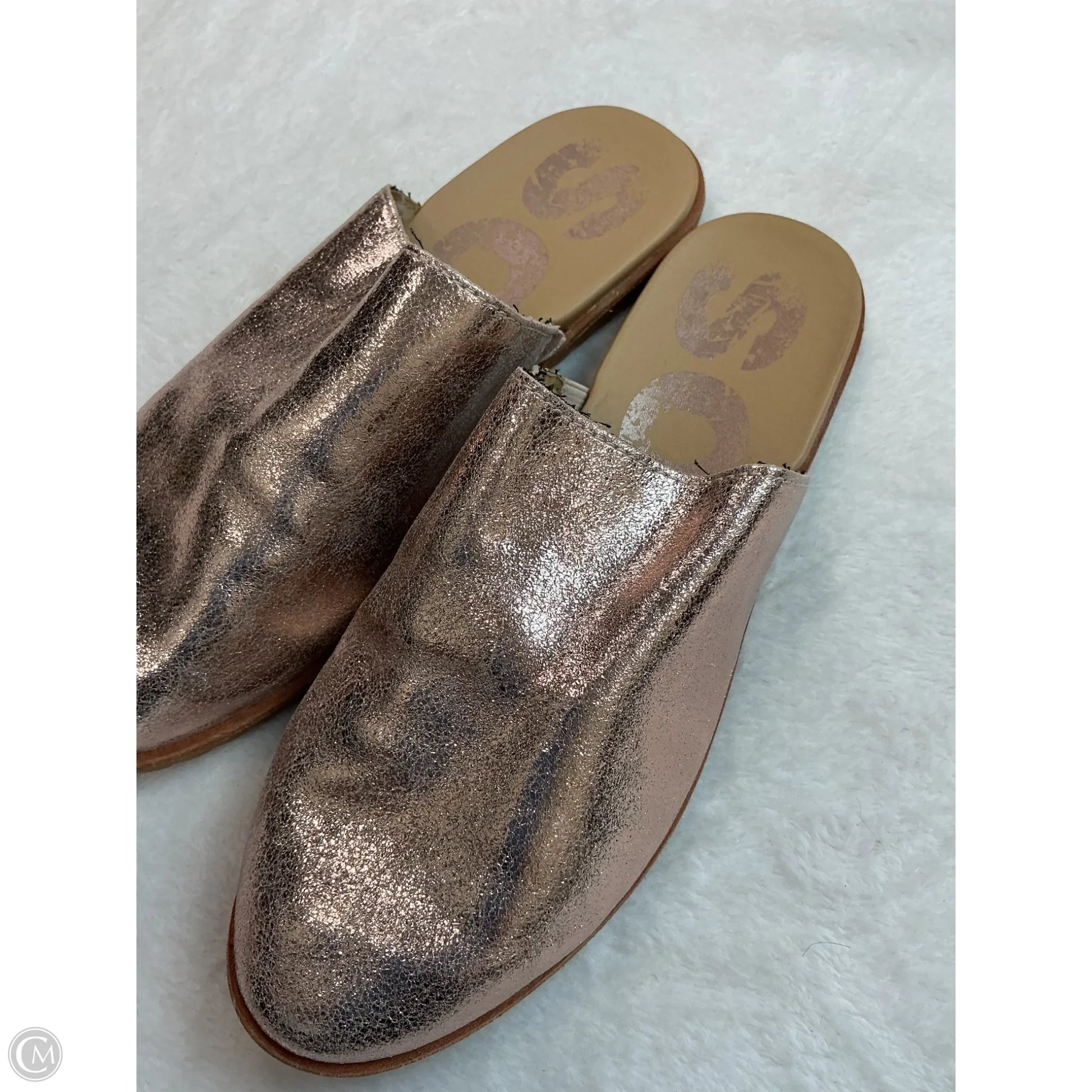 rose gold flat dress shoes Yosi Samra Miss Samara Ballet Flat