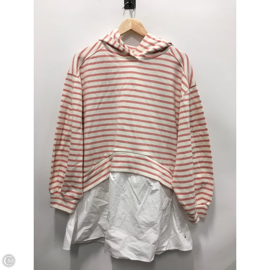 Sweatshirt Hoodie By Pilcro In Striped Pattern, Size: S
