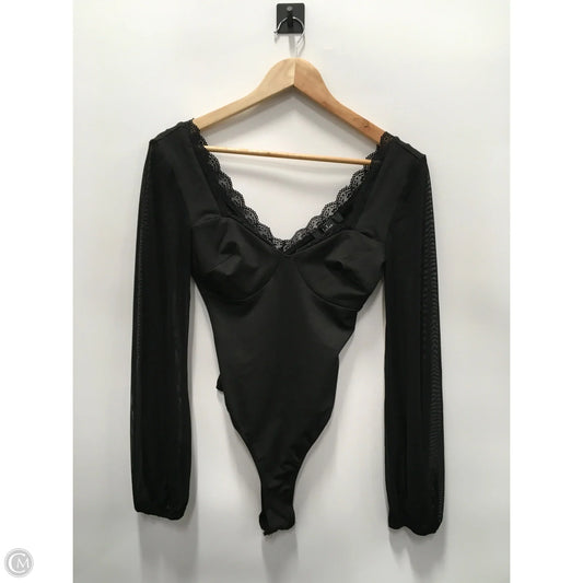 Bodysuit By Lulus In Black, Size: Xs
