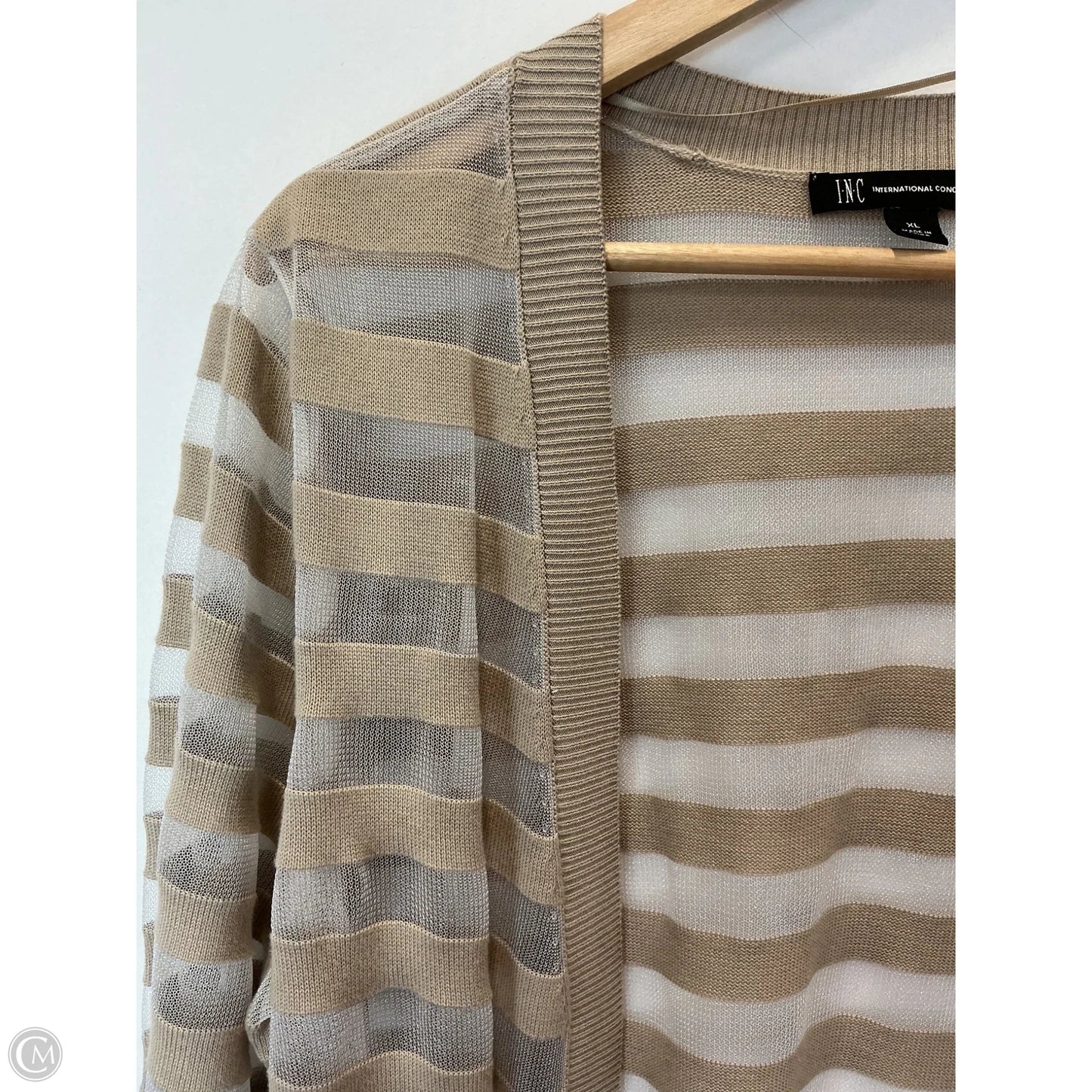 Cardigan By Inc In Striped Pattern, Size: Xl