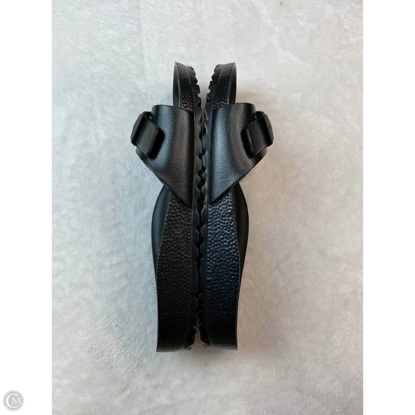 Sandals Flats By Birkenstock In Black, Size: 7