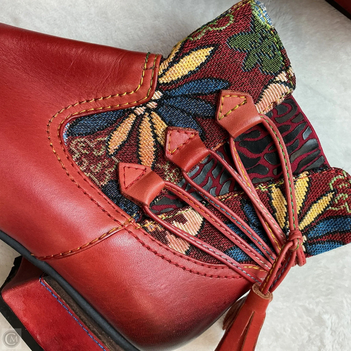 Boots Ankle Heels By Cmc In Red, Size: 9