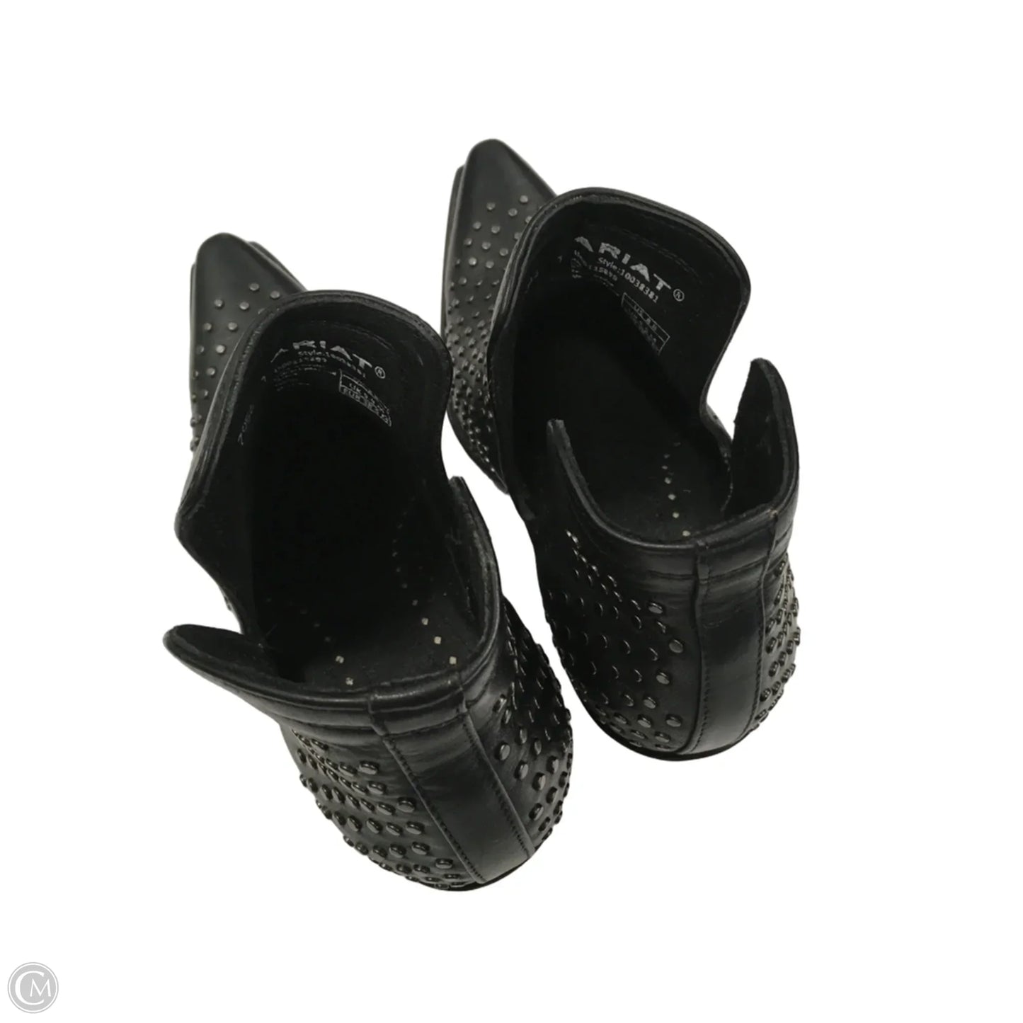 Boots Ankle Heels By Ariat In Black, Size: 8