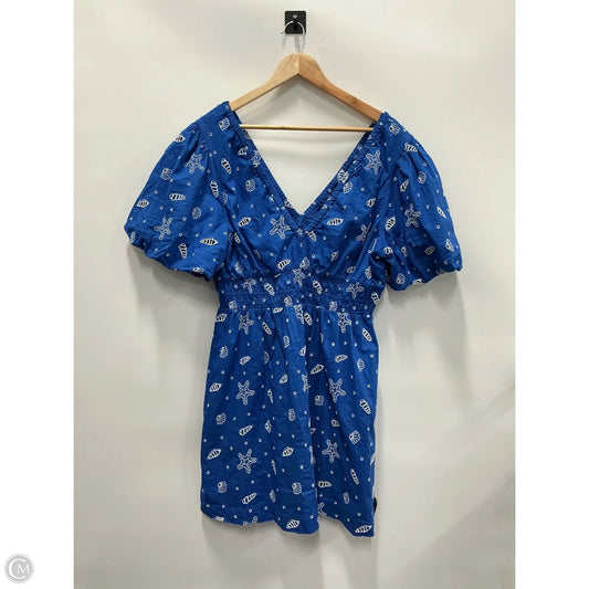 Dress Designer By Lilly Pulitzer In Blue & White, Size: Xl