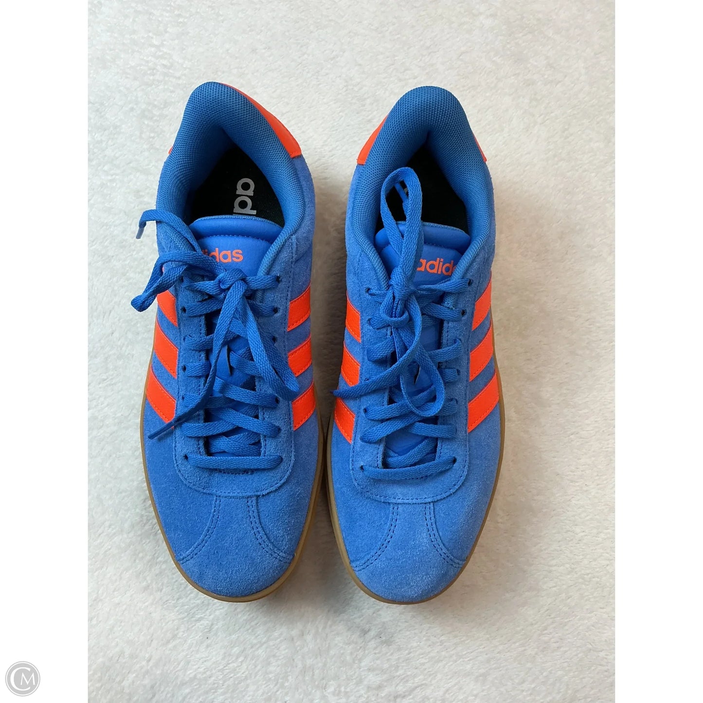 Shoes Sneakers By Adidas In Blue & Orange, Size: 7