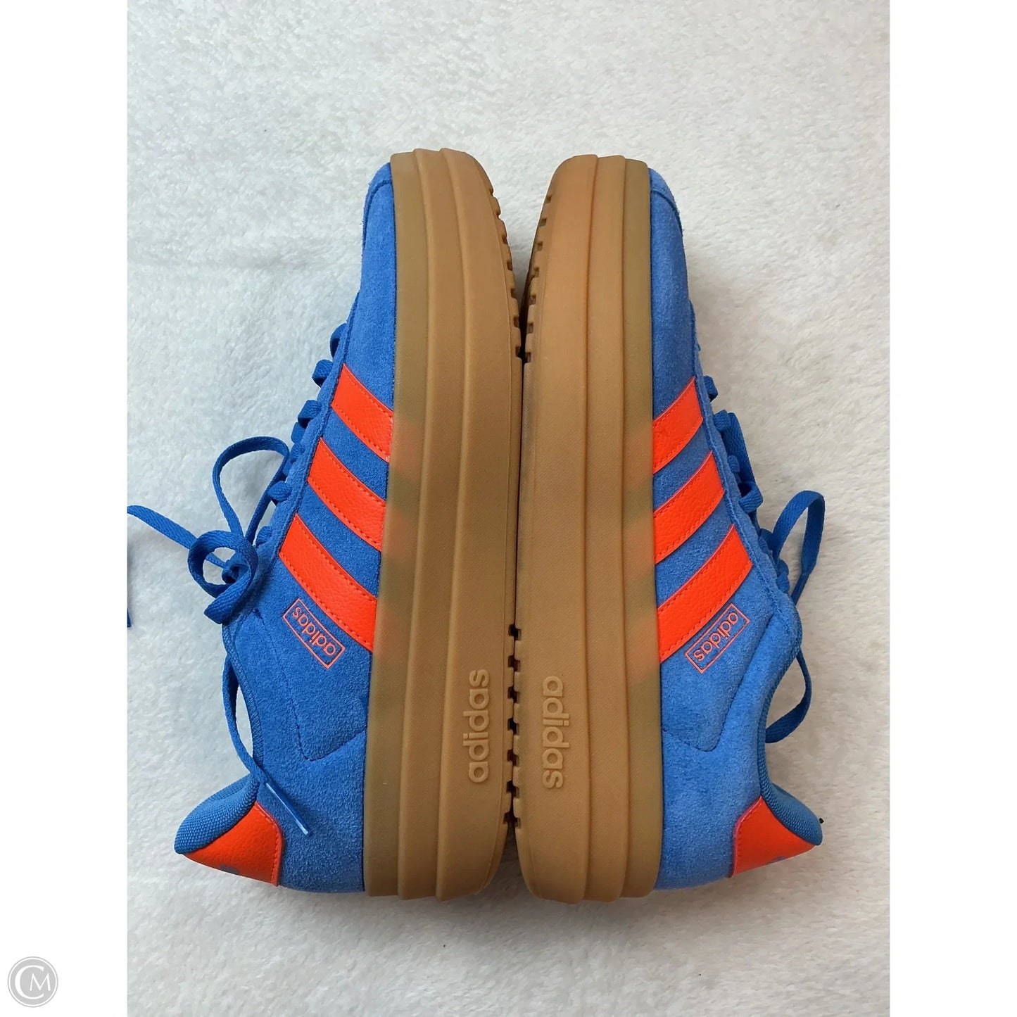 Shoes Sneakers By Adidas In Blue & Orange, Size: 7