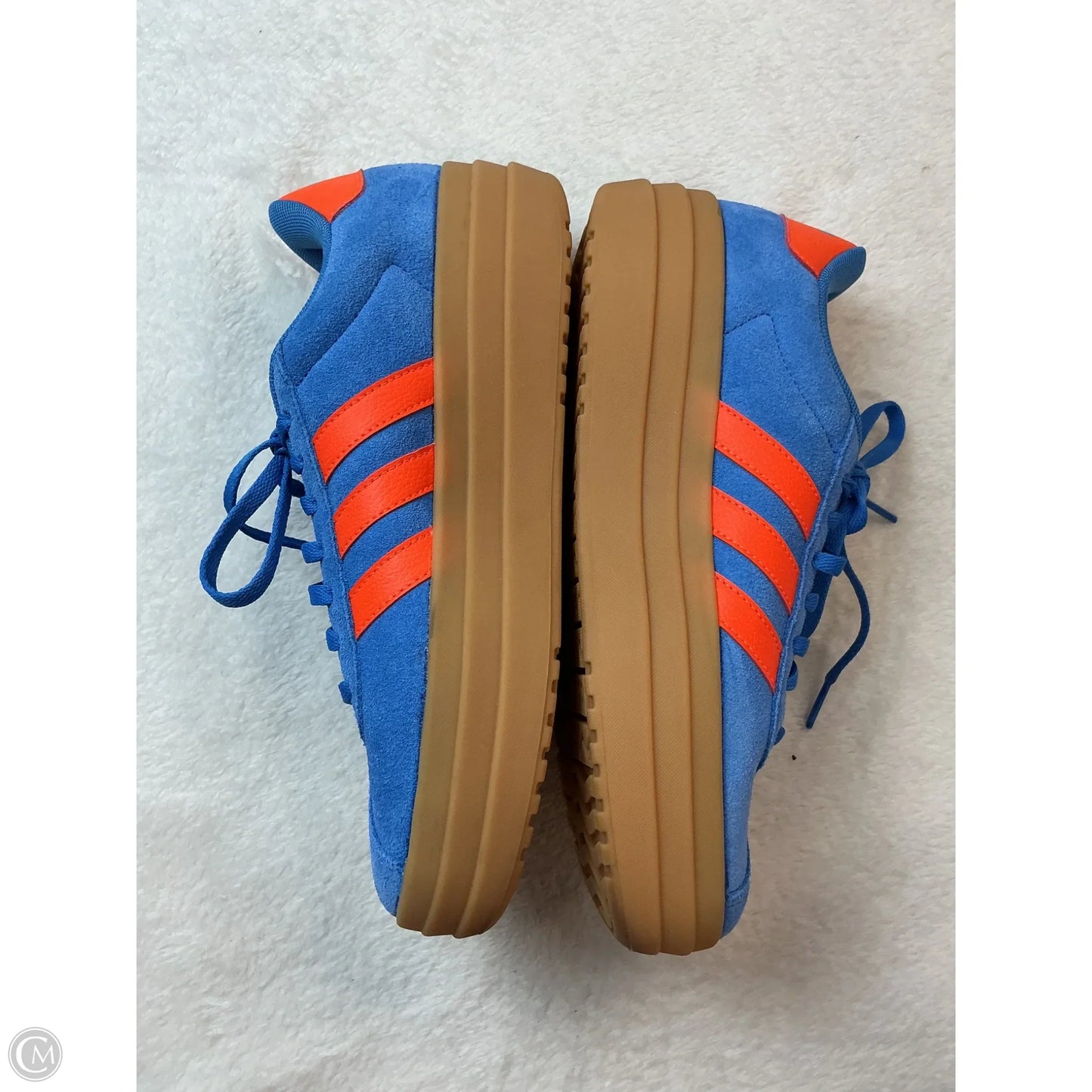 Shoes Sneakers By Adidas In Blue & Orange, Size: 7