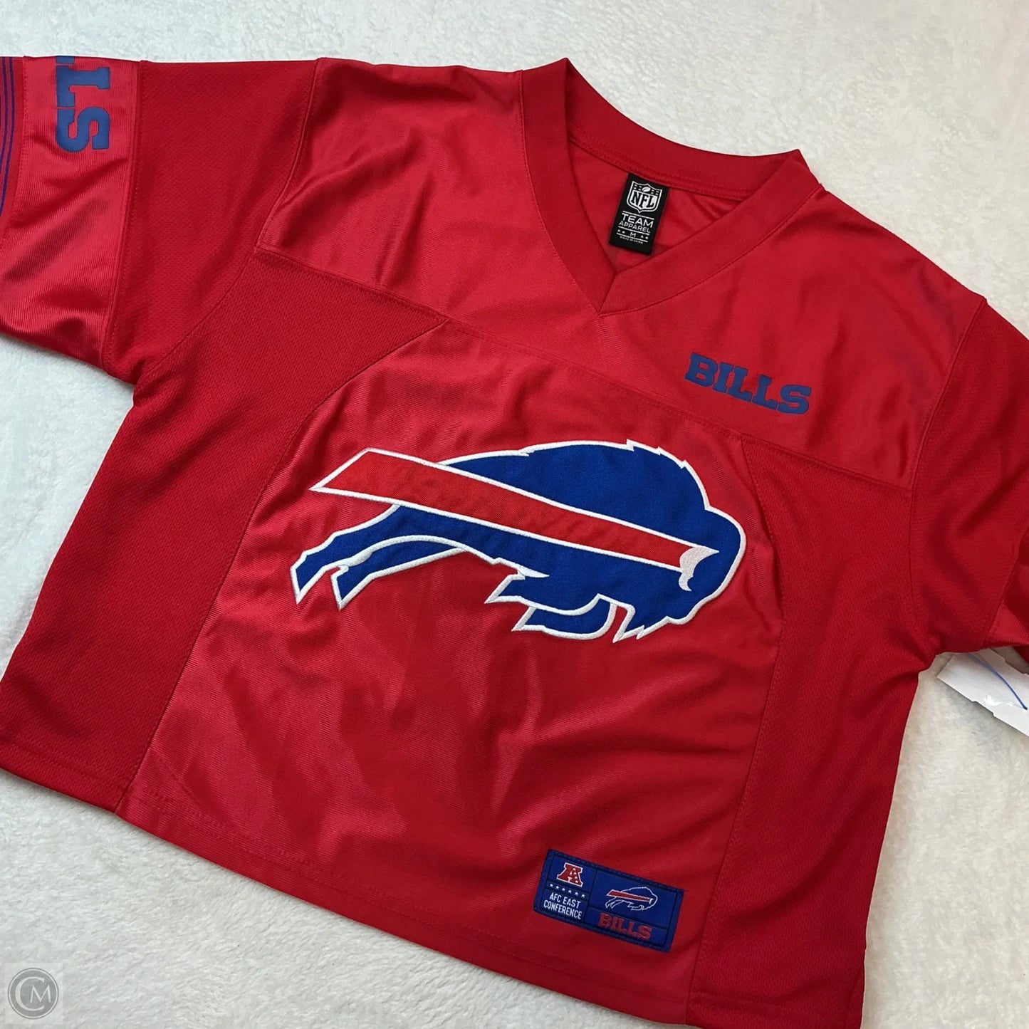 Athletic Top Short Sleeve By Nfl In Red, Size: M