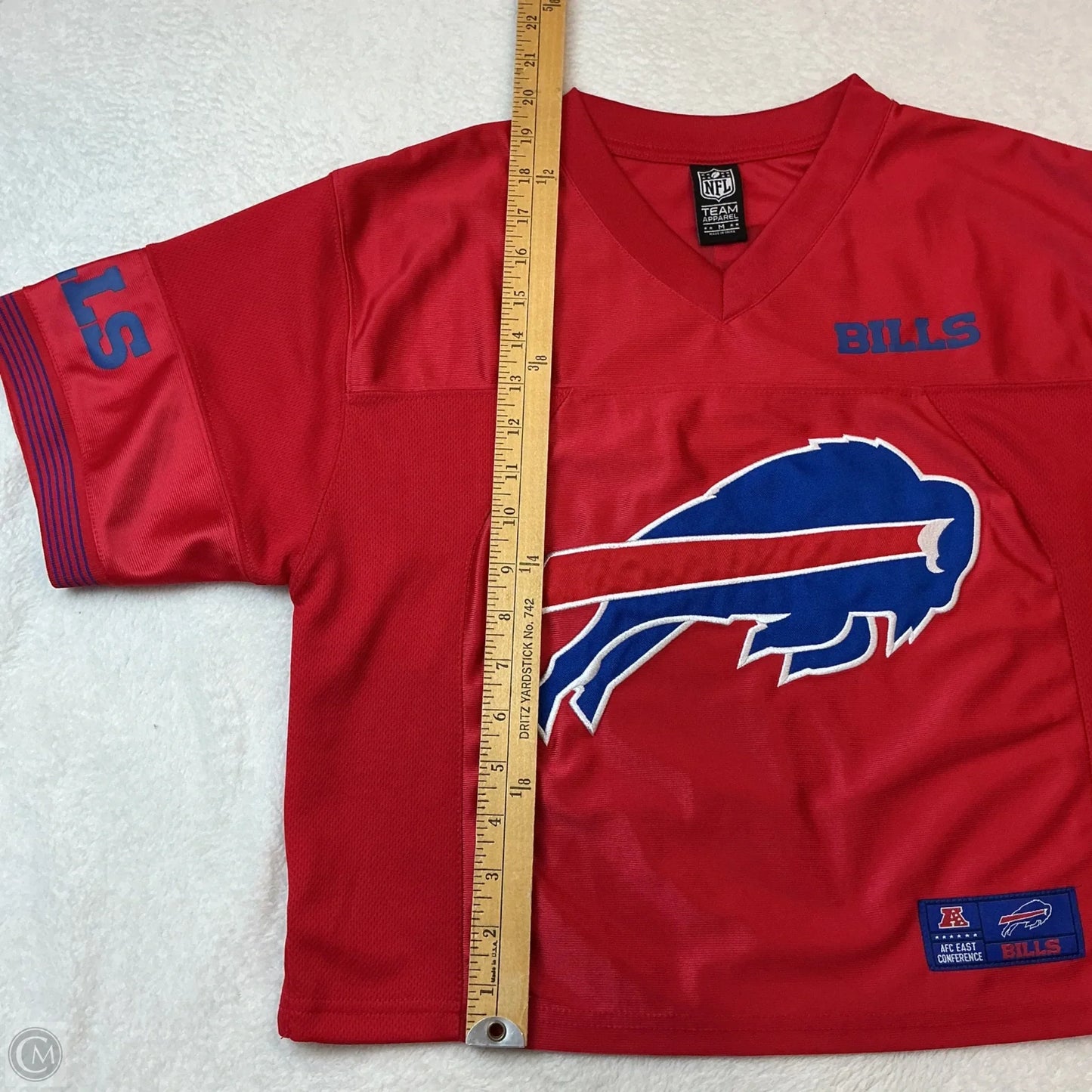 Athletic Top Short Sleeve By Nfl In Red, Size: M