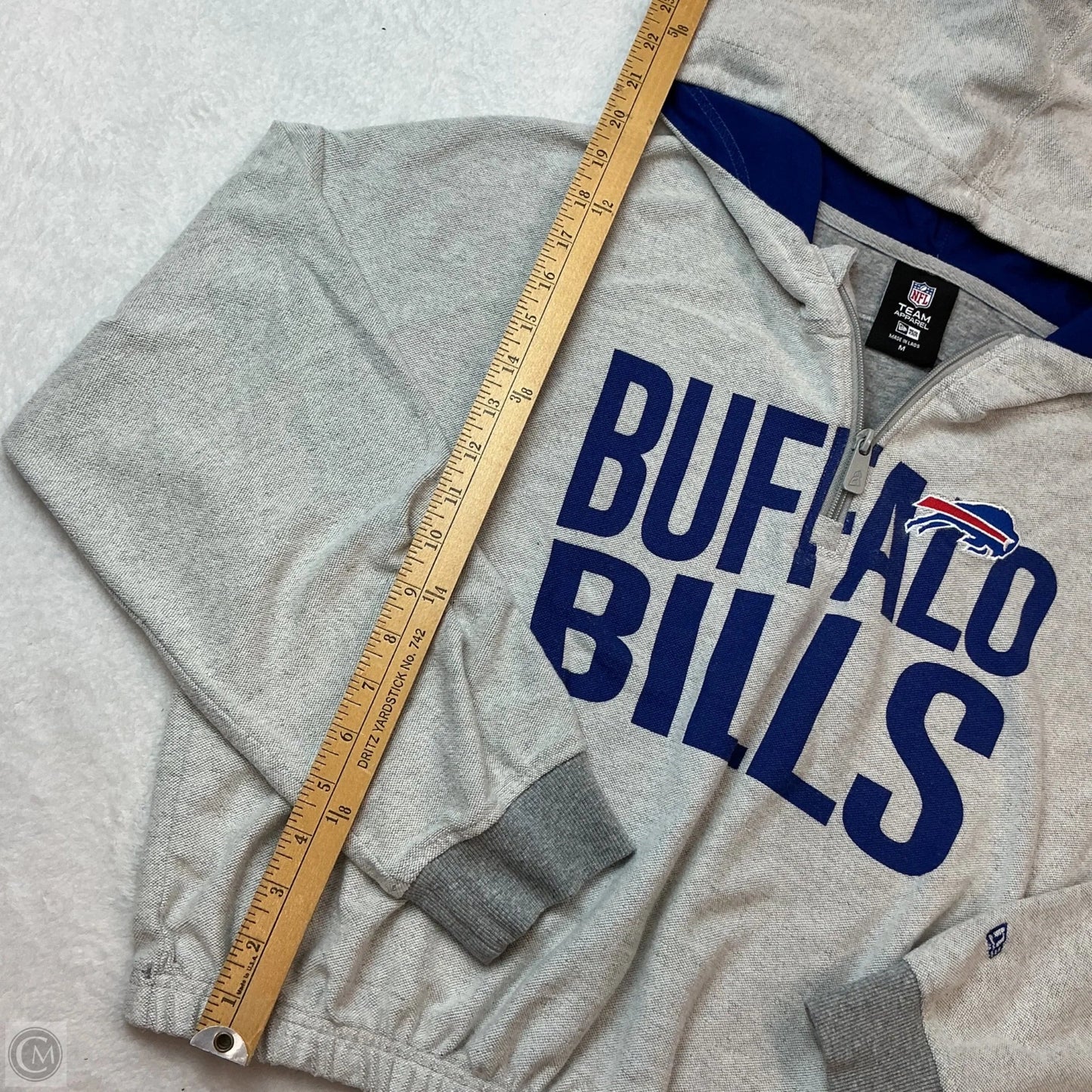 Sweatshirt Hoodie By Nfl In Grey, Size: M