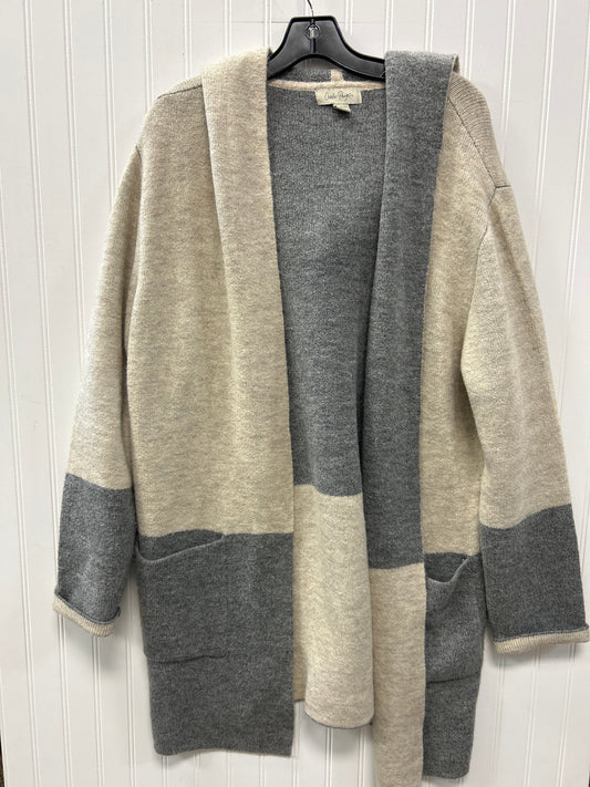 Sweater Cardigan By Charlie Paige In Cream, Size:Xl