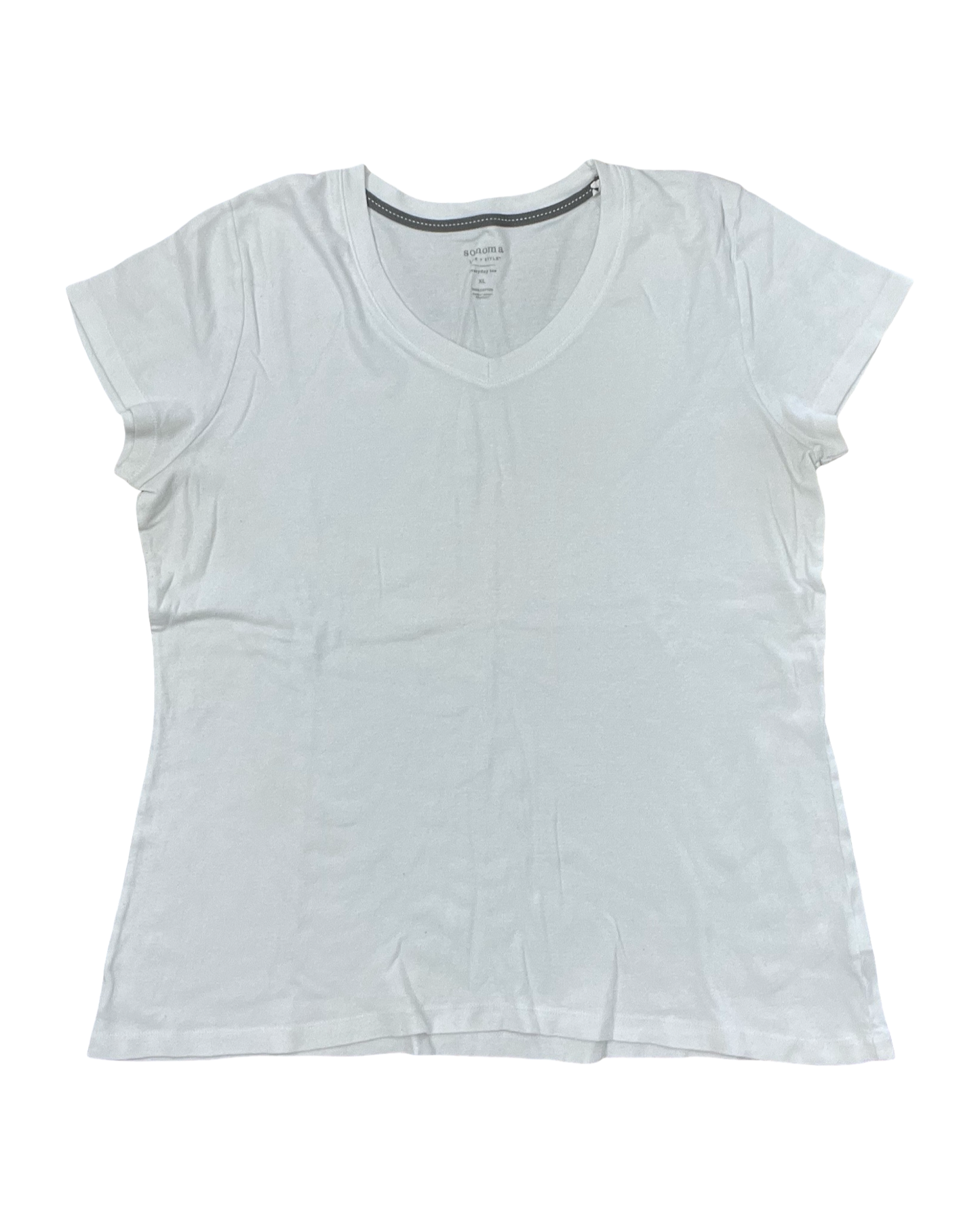 Top Ss Basic By Sonoma In White, Size:Xl