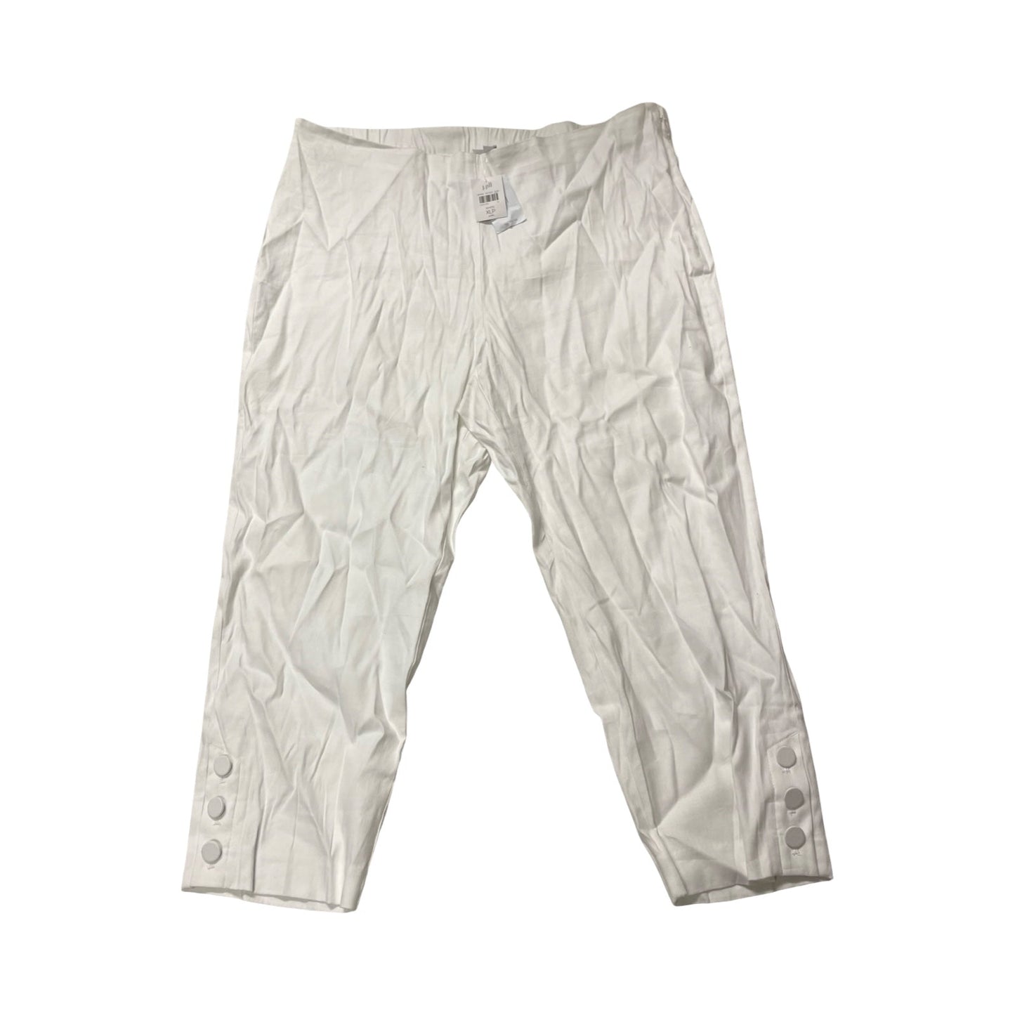 Pants Linen By J. Jill In White, Size:Xlp